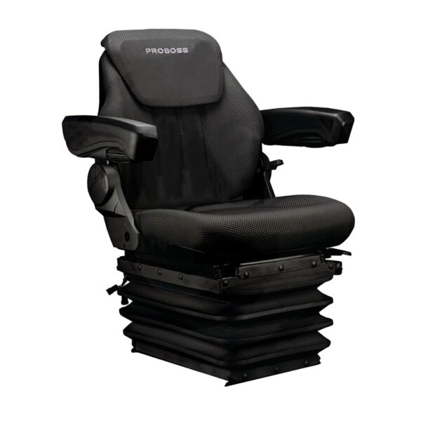 PROBOSS AS2480 air-suspended comfort seat with 12V compressor and armrests