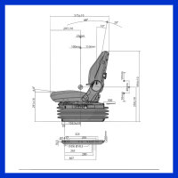 PROBOSS AS2480 air-suspended comfort seat with 12V...