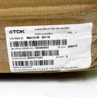 EPCOS B84131M0003A116 3-phase mains filter (EMC), 4×16 A, 440 V AC, flange screw mounting, 50/60 Hz