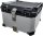 Universal 45L motorcycle top case made of aluminum, unique security lock, robust and durable, easy installation, silver-colored