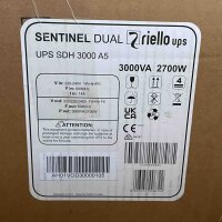Riello Sentinel Dual SDH 3000 A5 Online-USV 3000 VA / 2700 W, Tower/Rack, Doppelwandler