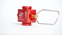 FlipFuel Backpacking Fuel Transfer Device, Aluminum, Red,...
