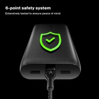 Belkin BPB016 26,000 mAh 4-Port Power Bank – USB-C/USB-A, PD Fast Charging, Portable Charger for iPhone 15–17, iPad Pro, Galaxy S23/S24, Pixel