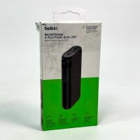 Belkin BPB016 26,000 mAh 4-Port Power Bank – USB-C/USB-A, PD Fast Charging, Portable Charger for iPhone 15–17, iPad Pro, Galaxy S23/S24, Pixel