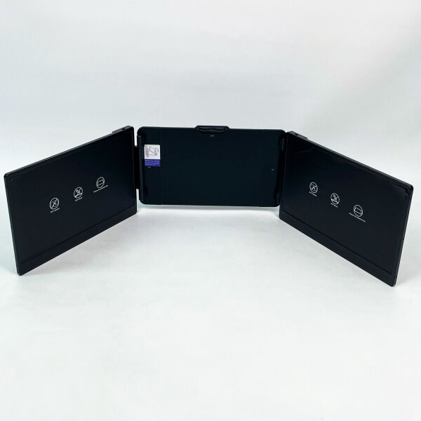 DomyFan S2 Triple-Screen Laptop Display Extender, 14 inch, 1920×1080, 60 Hz