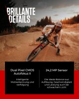 Canon EOS R6 Mark II – full-frame mirrorless camera, hybrid, intelligent AF & subject recognition, 4K, 40 fps, Wi-Fi, Bluetooth, AI