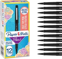 Paper Mate S0190973 Filzstifte – 12er Set Schwarz,...