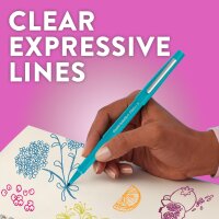 Paper Mate S0190973 Felt-tip pens – 12-pack Black, medium 0.7 mm tip