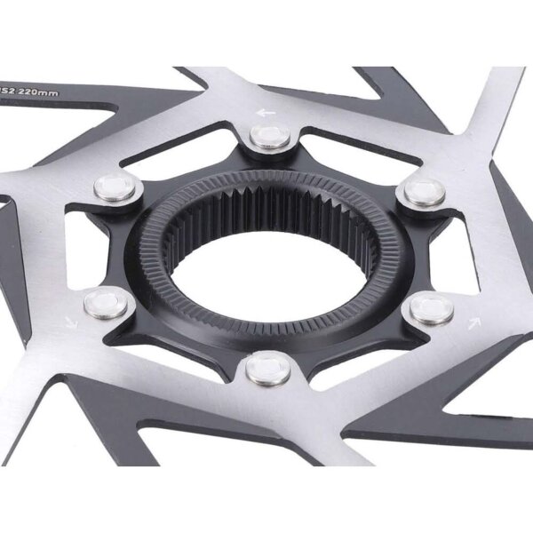 SRAM HS2 Rotor/Bremsscheibe 200 mm Center-Lock, Modell 00.5018.176.006, abgerundete Kanten, verschleißfest