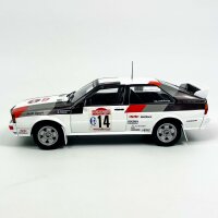 Audi Quattro Rally (No. 14) model car 1:18 – Collectors edition, authentic rally paintwork