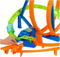 Hot Wheels HNL97 Strecken-Set – motorisierter Beschleuniger, 5 Crash-Zonen, inkl. 1 Fahrzeug