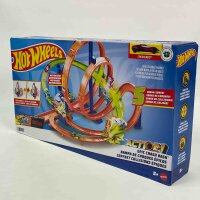 Hot Wheels HNL97 Strecken-Set – motorisierter Beschleuniger, 5 Crash-Zonen, inkl. 1 Fahrzeug