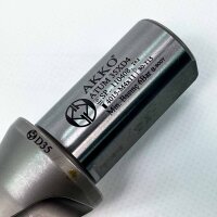AKKO SP 110408 Solid drill for indexable inserts Ø35 mm, 4×D drilling depth, shank Ø32 mm, internal cooling, Taegutec compatible