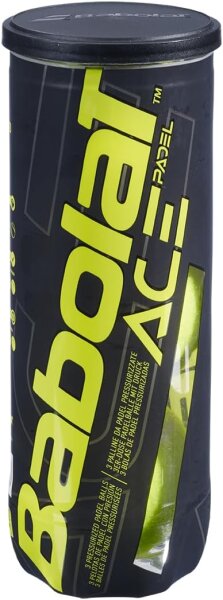 Babolat 501104 Ace Padel – 3-Ball Canister, Padel Balls in Storage Container