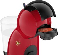Krups KP1A35 NESCAFÉ Dolce Gusto Piccolo XS Kapselmaschine, heiße & kalte Getränke, 0,8 l Wassertank, Rot/Schwarz
