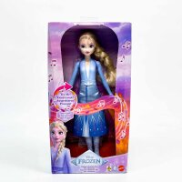 Mattel Disney Elsa Singing Doll JDL60 – sings the song Into the Unknown in 4 languages ​​(DE/EN/IT/FR), musical and play doll