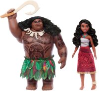 Mattel Disney JDD42 Voyager Doll Set - Moana & Maui Fashion Dolls, Removable Outfits, 4 Accessories, Movie-Inspired
