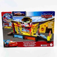 Mattel JBM70 Disney Pixar Cars Autowaschanlagen-Spielset für Rennwagen – Lightning McQueen mit Farbwechseleffekt, ca. 50 cm, kombinierbar
