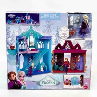 Mattel Disney JFG28 Elsa Spielset – Storytime Stacker mit kleiner Puppe, 10 Spielzonen, 3 Tierfreunde & 8 Zubehörteile, von Arendelle inspiriert