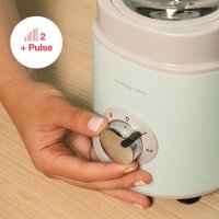 Solac BV5734 Stand Mixer 1000W, 1.5L, 2 Speeds + Turbo, Removable 4 Blades, Ice Crusher, Safe, Dishwasher Safe, Accessories, Blue