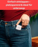 Verbatim Fold n Go 32355 GaN 65W USB-C 2-Port Ladegerät, faltbar, PD3.0, kompakt, Schnellladung, Weiß, für MacBook, iPhone 15–17, Samsung