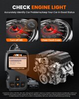 ANCEL AD310 OBD2 Diagnosegerät, KFZ Motor Fehlerausleser, universell für Fahrzeuge ab 2000, OBDII/EOBD Protokollfunktionen