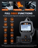 ANCEL AD310 OBD2 Diagnosegerät, KFZ Motor Fehlerausleser, universell für Fahrzeuge ab 2000, OBDII/EOBD Protokollfunktionen