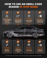 ANCEL AD310 OBD2 Diagnosegerät, KFZ Motor Fehlerausleser, universell für Fahrzeuge ab 2000, OBDII/EOBD Protokollfunktionen