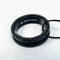 Muse MRO-TAM-BL-S14 Smart Ring – Titanium All-Metal Edition, Size S14, Black