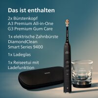 Philips Sonicare HX9917/89 DiamondClean Smart - Sonic toothbrush with app, pressure sensor & brush head recognition, 4 modes, 3 intensity levels, black