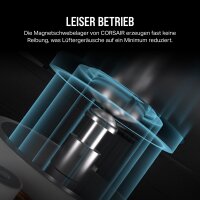CORSAIR CO-9051024-WW 140mm PWM-Lüfter Dual-Pack (RGB, iCUE LINK Hub, magnetisches Kuppellager) Weiß