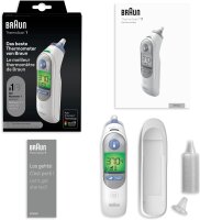 Braun IRT6520 Ohrthermometer – altersgenaue Messung, farblich codiertes Display, kinderfreundlich, von Ärzten empfohlen