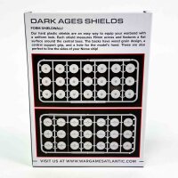 Wargames Atlantic GA006 – 63 Hard Plastic Shields in Early Medieval Style, Gaming Accessories for Tabletop & Wargames