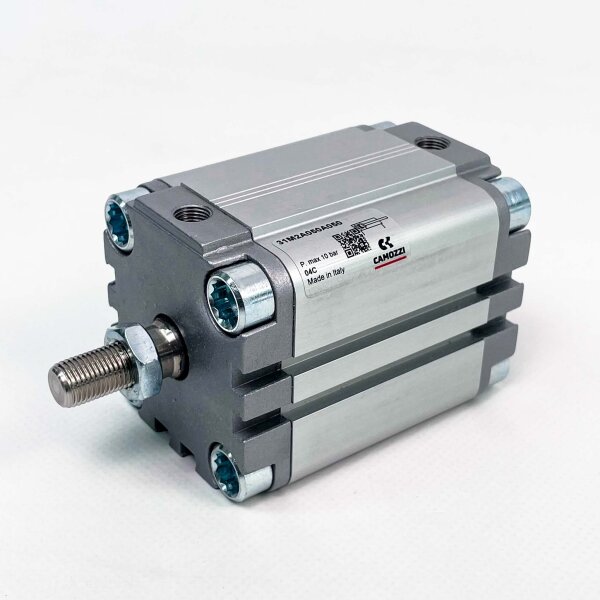 Camozzi Kompaktzylinder 31M2A050A050, pneumatisch; platzsparende, robuste Bauweise für industrielle Automation