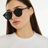 D.Franklin Roller Round V2 (DFSU923001 P) Sonnenbrille Full Black — Kategorie 3, Maße 49-22-145