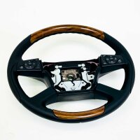 Mercedes-Benz Modell A410/460/02/03 Lederlenkrad ohne Airbag, kompatibel mit Atego/Actros/Freightliner ab 2013, Schwarz/Braun