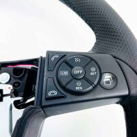 Mercedes-Benz Modell A410/460/02/03 Lederlenkrad ohne Airbag, kompatibel mit Atego/Actros/Freightliner ab 2013, Schwarz/Braun