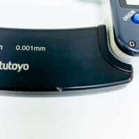 Mitutoyo digital micrometer 0-25 mm, blade 0.75 mm, narrow measuring faces, without battery, slight damage, without original packaging