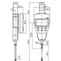 Mitutoyo ABSOLUT DIGIMATIC ID‑F (543-553) digitale Messuhr 50 mm – gebraucht, leichte Kratzer