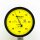 Mitutoyo 513-404-10A dial gauge, 0.8 mm stroke, 0.01 mm graduations, 3 µm accuracy, yellow dial