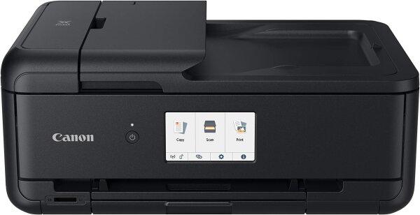 Canon PIXMA TS9550 Multifunction Inkjet Printer A3/A4 – Scanner, Copier, 5 Individual Ink Cartridges, Wi-Fi/LAN, App, Duplex Printing, 2 Paper Trays, Black