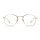 Meller Eyasi Brille ohne Stärke, goldener Metallrahmen, Größe 51/21/145