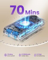 Mauoke V15S Akku-Staubsauger kabellos, 45.000Pa/550W, 70min Laufzeit, LED-Display, ultraleise, V-Anti-Tangle-Bürste, 6-in-1 für Teppich/Hartboden