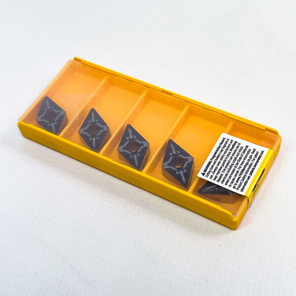 Kennametal DNMG150608MV Wendeschneidplatten, 5 Stück – ANSI/ISO Drehplatten, Schneidstoff KCP25C, Art.-Nr. 7036163