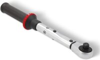 STIER 902851 Torque wrench 1/2 inch (10–50 Nm) with reversible ratchet, precise release, switching function & release signal, DIN 3120 square drive