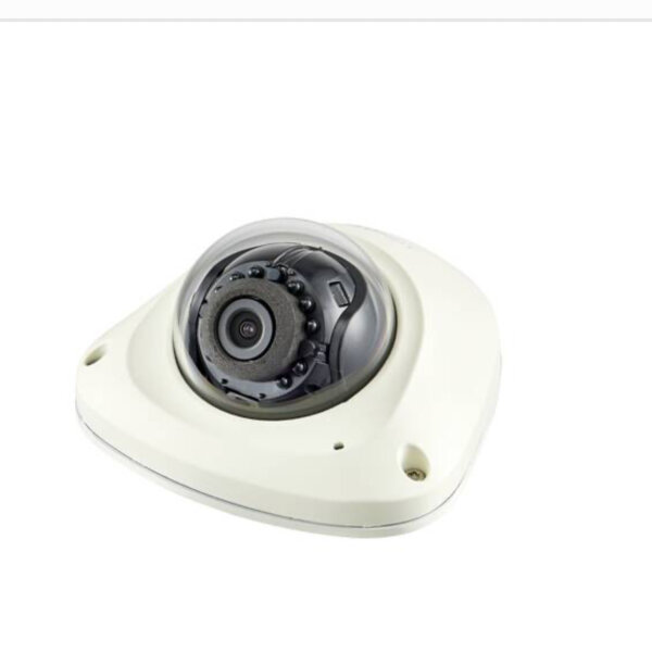 Hanwha QNV-6023R, 2 MP kompakte IR‑Flachkamera für Mobileinsätze – 30 fps, Tag/Nacht, 120 dB WDR mit WB, IK10 vandalensicher