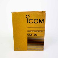 Icom SM-30 Stand Microphone – compact, robust table/stand microphone for speech and recording