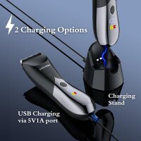 BarberBoss Intim- & Körpertrimmer für Männer, wiederaufladbar, wasserdicht – Schamhaar- und Hodentrimmer mit Reisesperre