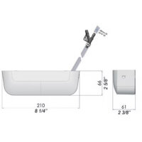 Sauermann Omega Pack 2 condensate pump (under-the-unit) for wall-mounted air conditioners, wall mounting, compact under-unit pump