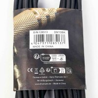 Thomann SM10BK, 10 m, 3-pole microphone cable, shielded, robust black cable